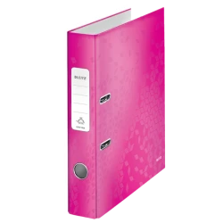 Segregator Biurowy A4 Leitz 180° Wow Laminowany Różowy