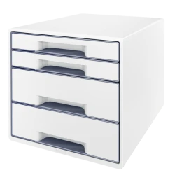 Pojemnik Z Szufladami Leitz Wow Cube Biały