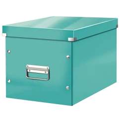Pudło Do Przechowywania Leitz Click & Store Wow Cube, Rozmiar L Turkusowy
