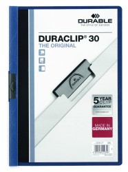 Durable Skoroszyt Zaciskowy A4 Duraclip Original 30 Granatowy 220007