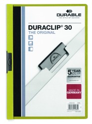 Durable Skoroszyt Zaciskowy Duraclip Original 30 Zielony 220005