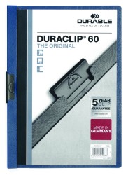 Durable Skoroszyt Zaciskowy A4 Duraclip Original 60 Granatowy 220907