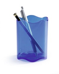 Durable Pojemnik Na Długopisy Niebieski Transparentny 1701235540