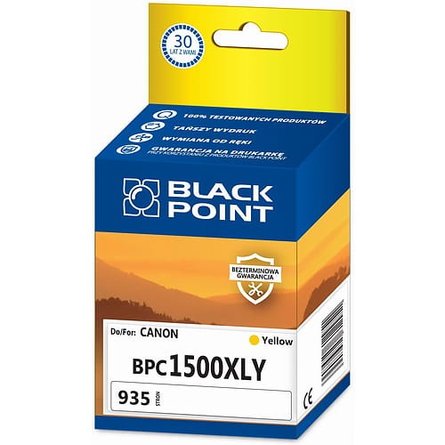 Tusz BlackPoint BPC1500XLY zastępuje Canon PGI-1500XLY