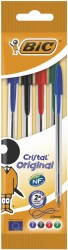 Długopis Cristal Original Mix Ast Pouch 4szt Bic