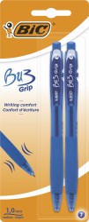 Długopis Bu3 Grip Niebieski automatyczny  2szt Bic