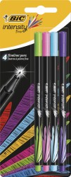 Cienkopisy Intensity Fine Mix Fun Blister 4szt Bic