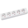 Przedłużacz OFFICE PRODUCTS, 5 gniazd, 1,5m, z uziemieniem, biały