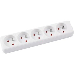 Przedłużacz Office Products, 5 Gniazd, 1,5m, Z Uziemieniem, Biały