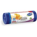 Worki na śmieci z USZAMI WYTRZYMAŁE 60L 20 szt. GRANATOWE (HD-LD) STELLA