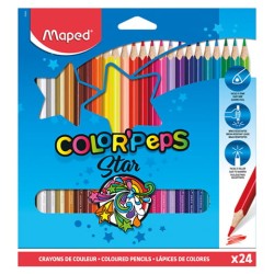 Kredki Colorpeps Trójkątne 24 Szt Pud. Z Zaw. 183224