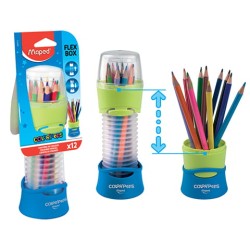 Kredki Colorpeps Trójkatne W Elastycznym Poj. 12 Szt Zawieszka 683212