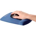 Podkładka pod mysz i nadgarstek PlushTouch™ - niebieska
