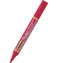 Pentel Marker Z Okrągłą Końcówką Czerwony permanentny N850-B