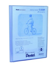 Pentel Album Ofertowy Clear, 20 Koszulek Niebieski Dcf242-C