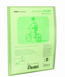 Pentel Album Ofertowy Clear, 20 Koszulek Seledynowy Dcf242-K
