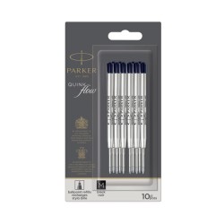 Parker Wkład Do Długopisów Quinkflow Czarny (M) - 10 Szt. Na Blistrze Nowość