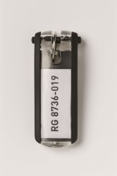 Durable Zawieszka Na Klucze Key Clip 6szt Czarne 195701