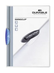 Durable Skoroszyt Zaciskowy A4 Swingclip 30 Niebieski Przezroczysty 226006