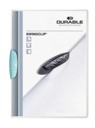 Durable Skoroszyt Zaciskowy A4 Swingclip 30 Błękitny Przezroczysty 226014