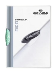 Durable Skoroszyt Zaciskowy A4 Swingclip 30 Ciemnozielony Przezroczysty 226032