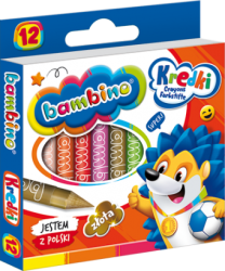Kredki Bambino 12 Kolorów Majewski 5903235000225