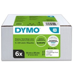 Dymo Identyfikator Transportowy Imienny - 101 X 54 Mm, Biały - Value Pack 6 Szt.