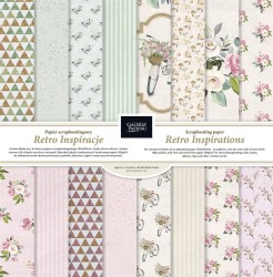 Galeria Papieru Papier scrapbookingowy Retro Inspiracje-zestaw 305x305mm op/8szt 200g/m2