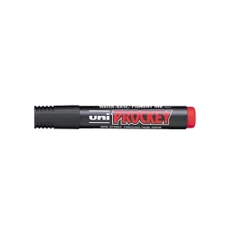Uni-ball Marker Permanent Pm122 Do Flipchartów Kształt Końcówki Okrągła Uni czerwony