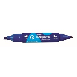 Tetis Marker Permanentny Premium 2 Końcówki Km502  niebieski