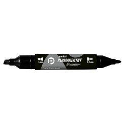 Tetis Marker Permanentny Premium 2 Końcówki Km502  czarny
