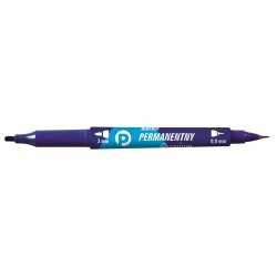 Tetis Marker Permanentny Premium 2 Końcówki Km501  niebieski