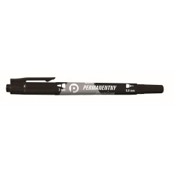 Tetis Marker Permanentny Premium 2 Końcówki Km501  czarny