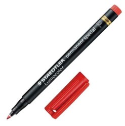 Foliopis Lumocolor Special F Wodoodporny Staedtler czerwony