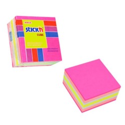 Hopax Notes Samoprzylepny Kostka 51x51 Mm Mix Neon I Pastel 250 Kartek  różowy