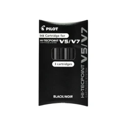 Wkład Do Pióra Kulkowego V5 V7 3 Sztuki Ic-50-V5 Pilot czarny