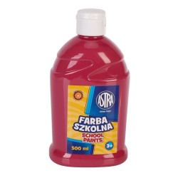 Farba Szkolna Plakatowa 500ml Astra różowy
