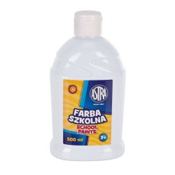 Farba Szkolna Plakatowa 500ml Astra biały