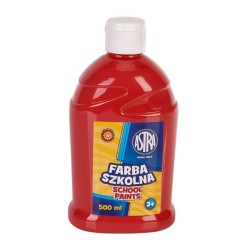 Farba Szkolna Plakatowa 500ml Astra czerwony