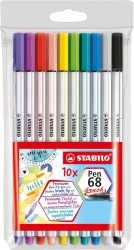 STABILO Pen 68 brush etui 10 szt.
