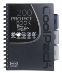 Coolpack  KOŁOZESZYT PP A5 100k kratka GREY
