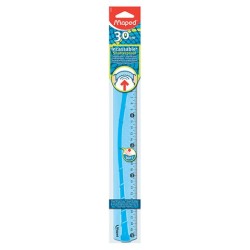 Linijka Flex elastyczna 30 cm niebieska