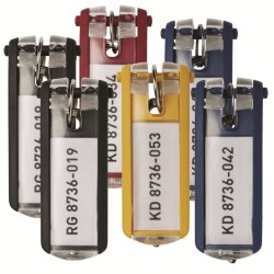 Durable Zwieszka Na Klucze Key Clip 24szt Mix Kolorów 194927