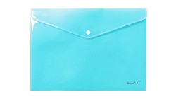 BIURFOL Teczka koperta A4 PP pastel niebieski