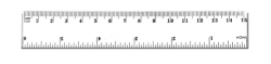 Tetis Linijka 15cm