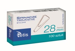 Tetis Spinacze biurowe trójkątne 28mm