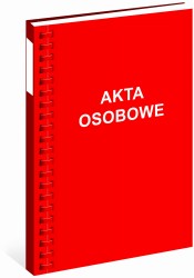 Interdruk Teczka do akt osobowych 03 CZERWONA