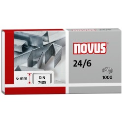 Zszywki 1000 Sztuk Novus 24/6 miedziowane