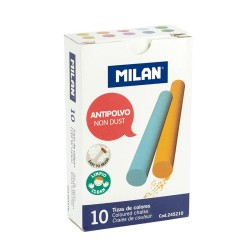 Milan Kreda szkolna okrągła niepyląca kolorowa 10 szt.