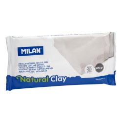 Milan Glina naturalna do modelowania AIR-DRY lub do wypalania 400 g biała